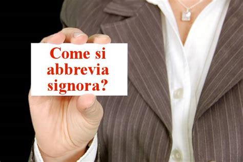 signorina in inglese abbreviazione